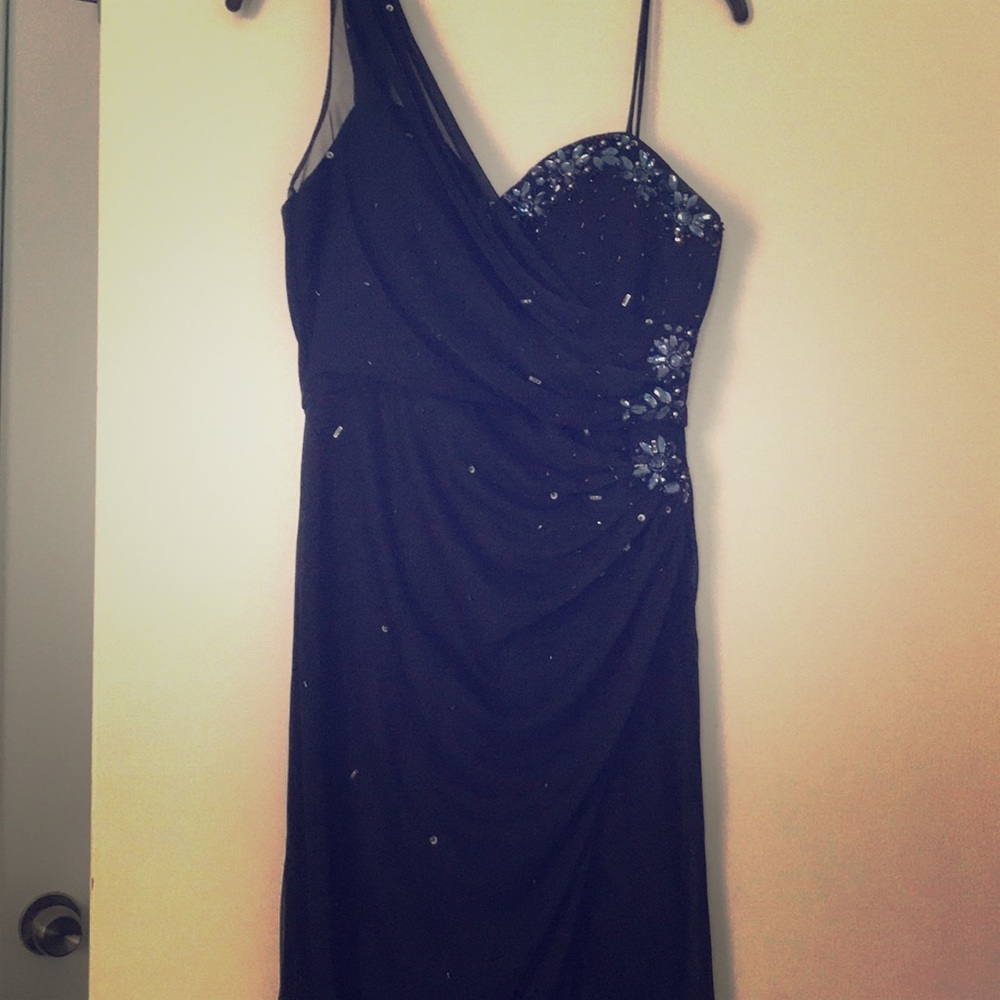 Navy cocktail dress